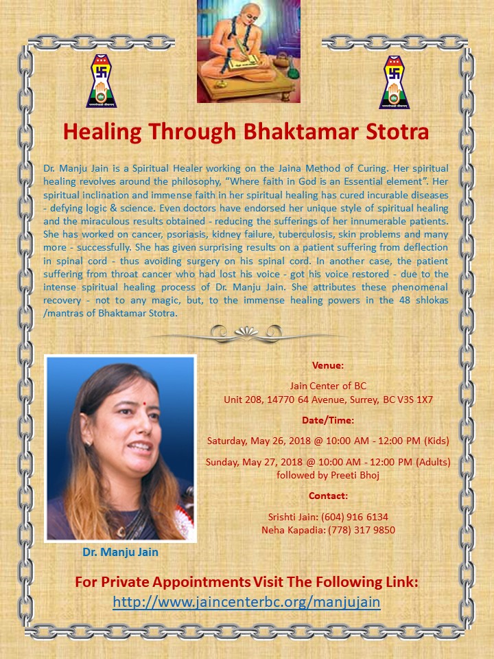 Dr. Manju Jain - Flyer